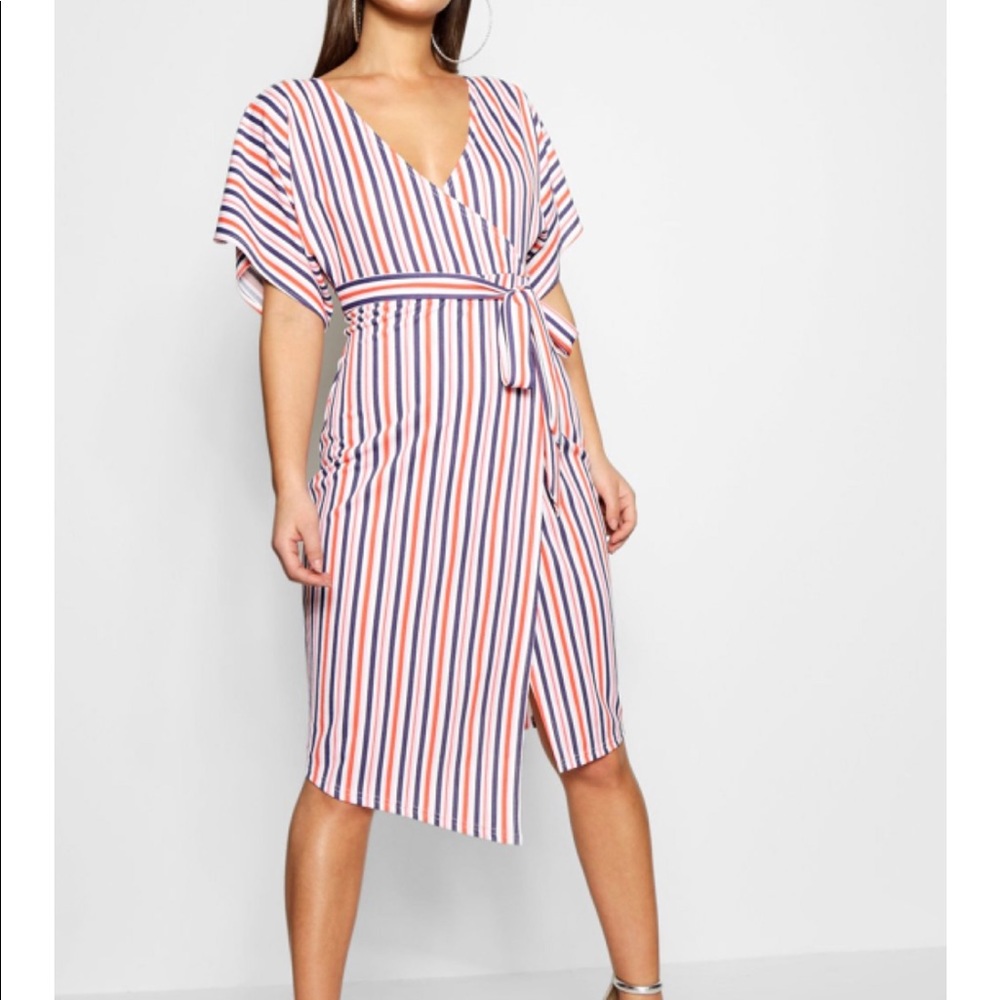 Wrap Midi Dress